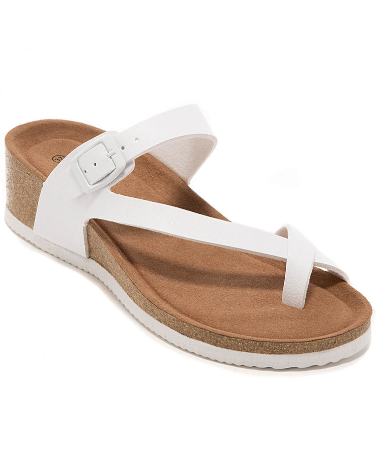 Comfy Wedge Slipper White