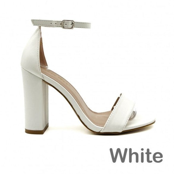 Derya White Heels