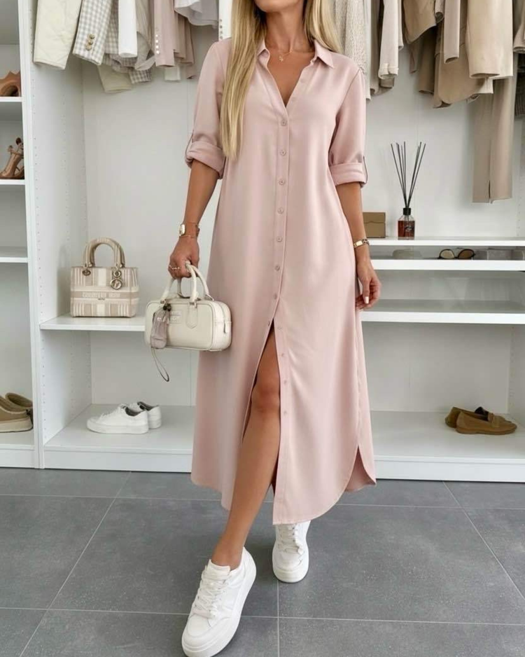 Oversized Shirt Dress