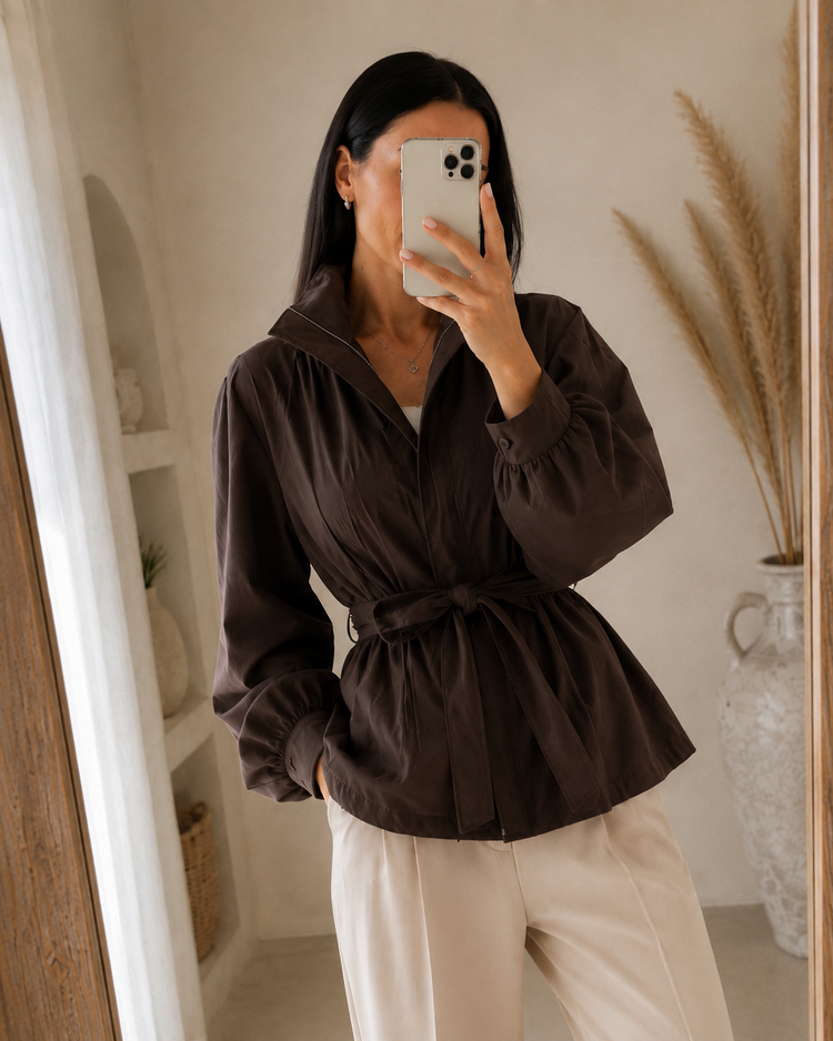 Women's Transitional Jacket with Belt