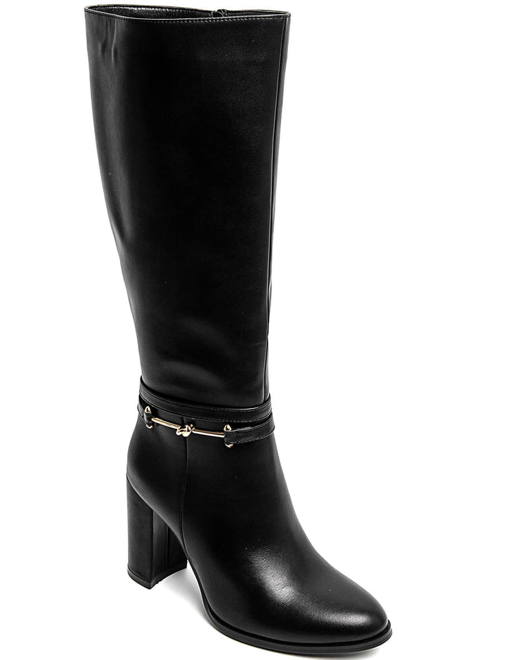 Marly Black Heel Boots
