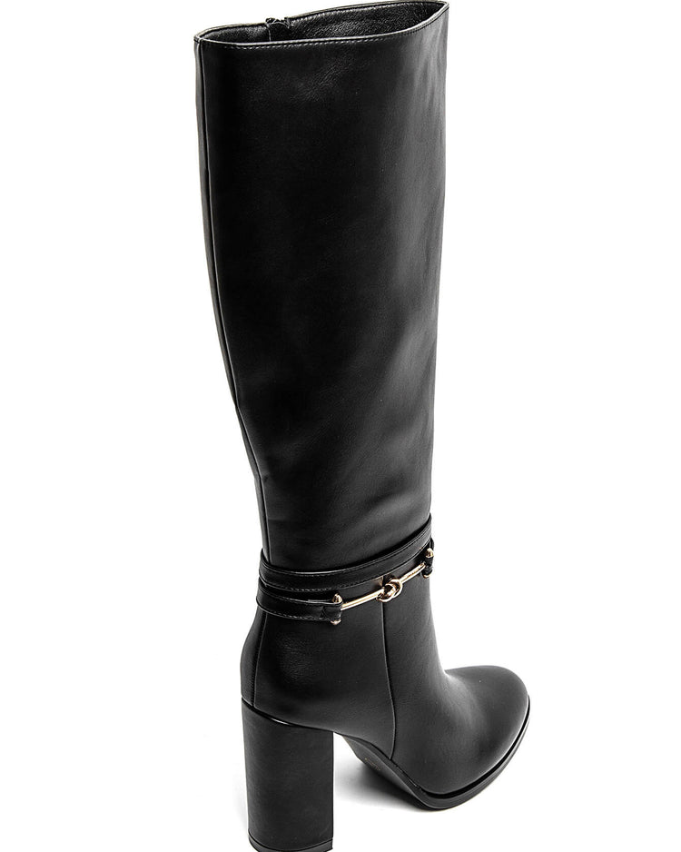 Marly Black Heel Boots