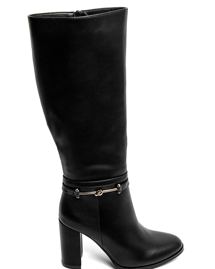 Marly Black Heel Boots