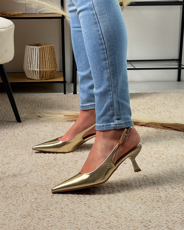 Date-Night Gold Heels