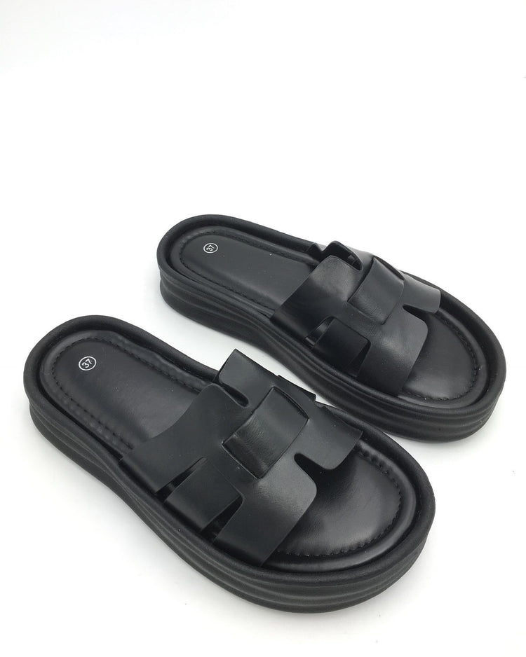 Ines Black Slipper
