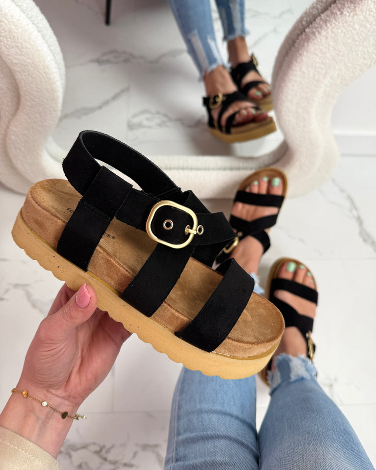 Comfort Black Sandal