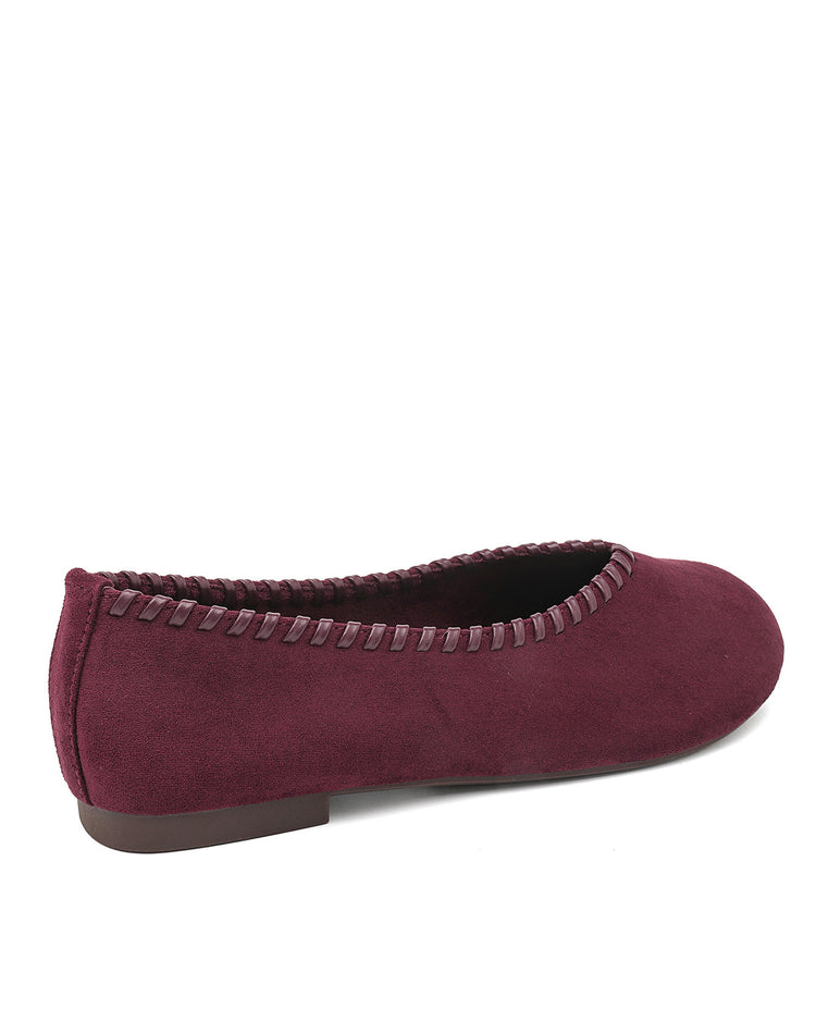 Stitched Bordeaux Loafers