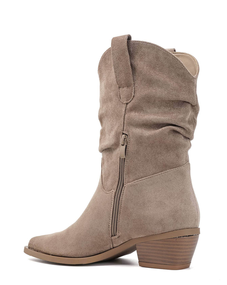Audrey Khaki Boots