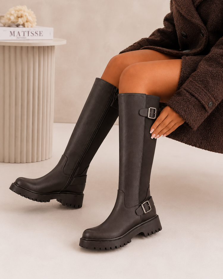 Bridget High Boots - Brown