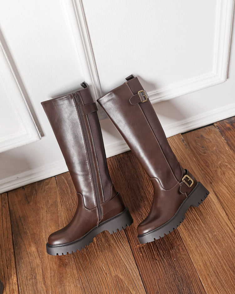 Bridget High Boots - Camel