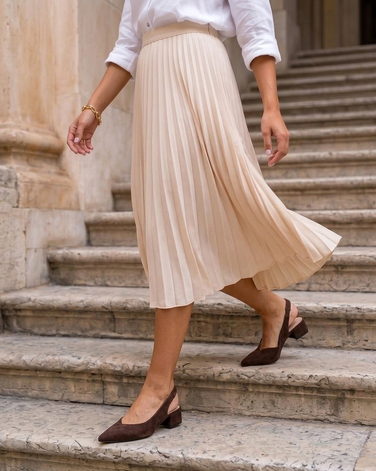 Claudia Brown Block Heel