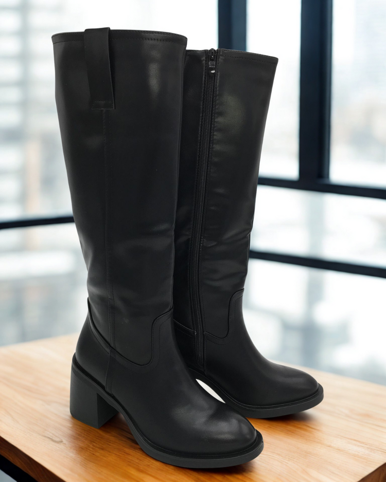 Macy Black High Boots