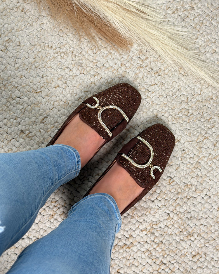 Glitter Brown Loafer