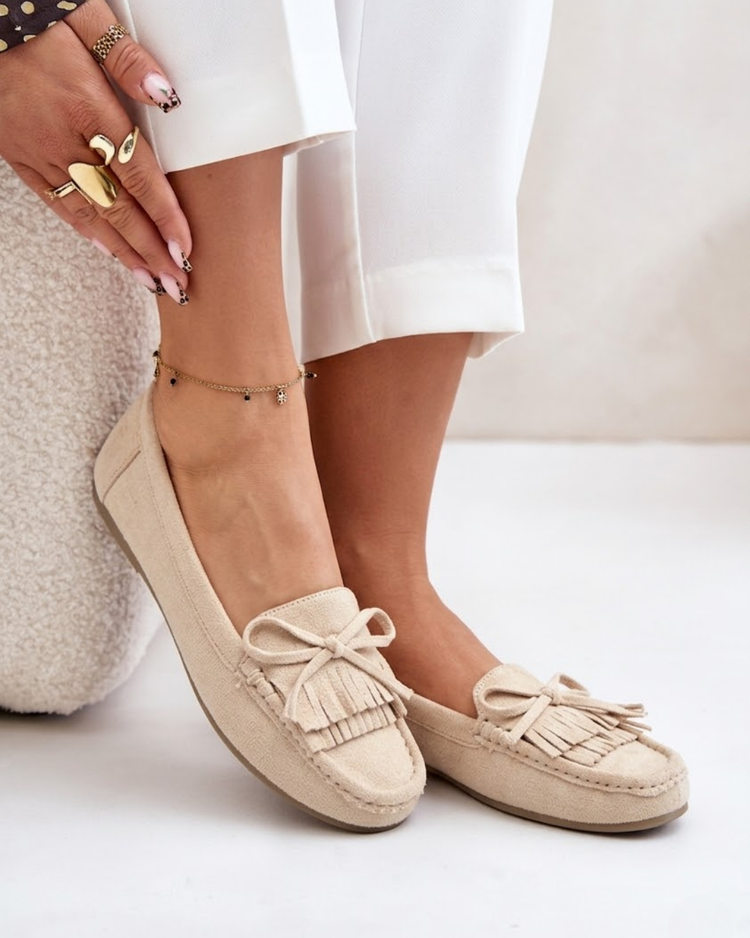 Fringle Beige Loafers