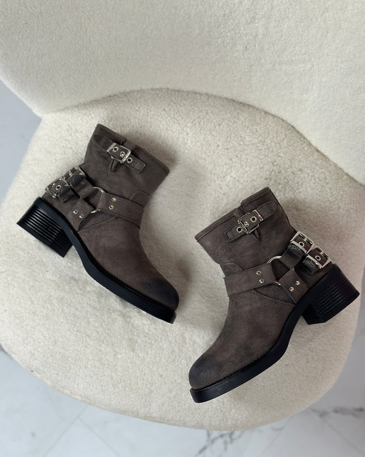 Gaby Grey Boots