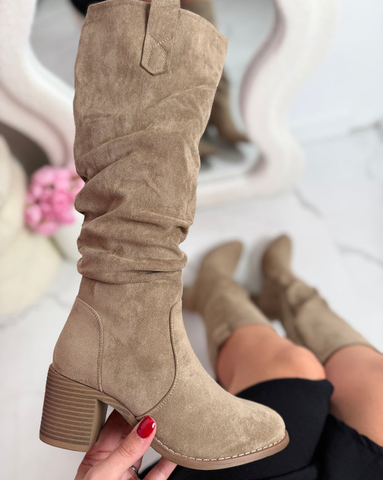 Margo Taupe High Boots