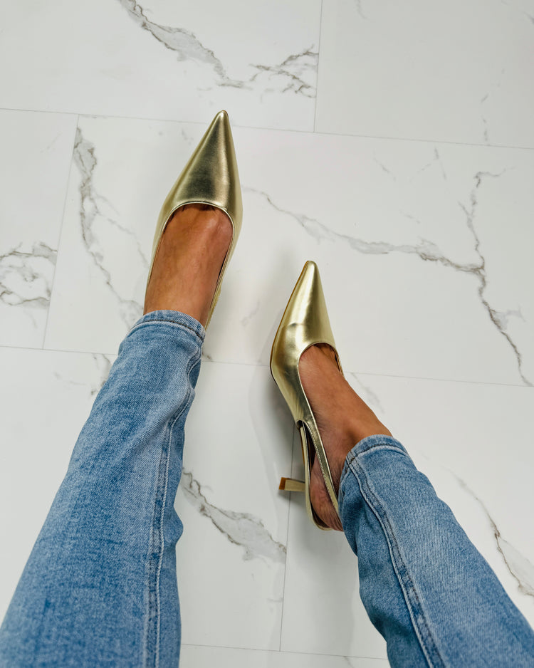 Date-Night Gold Heels
