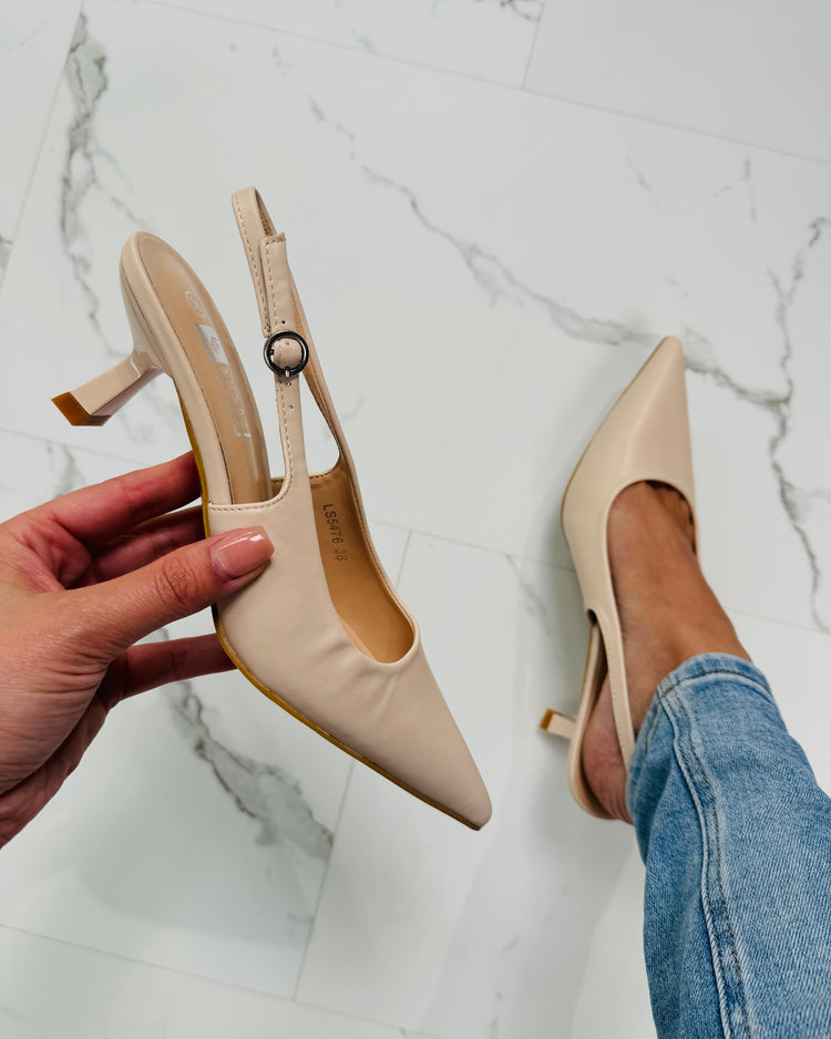 Date-Night Beige Heels