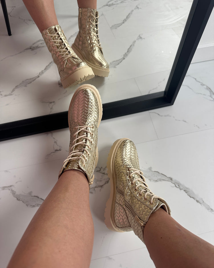 Martina Gold Boots
