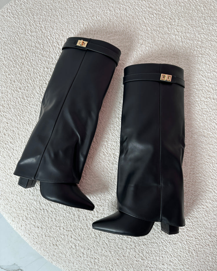 Lock Black Boots