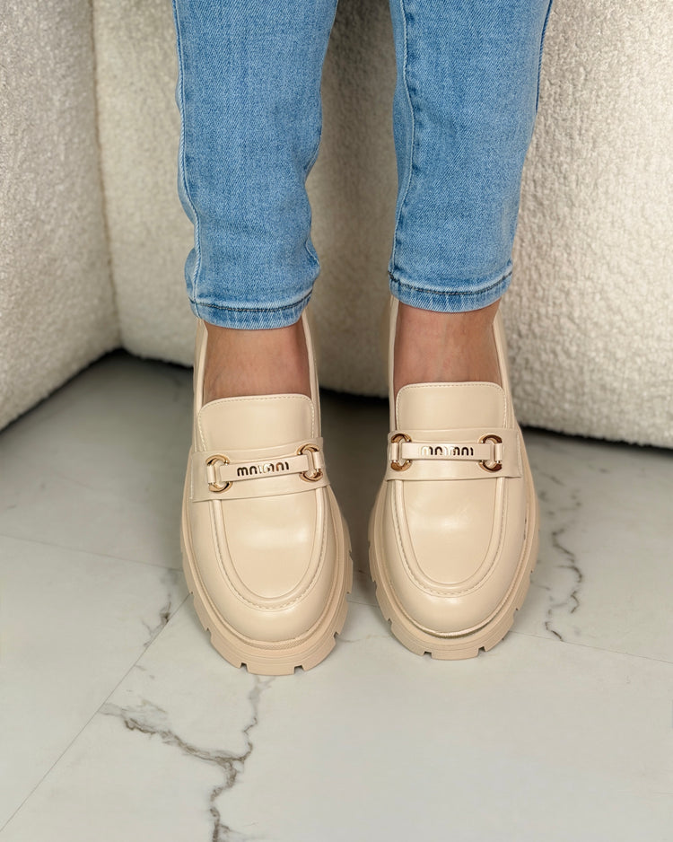 Savannah Beige Moccasin