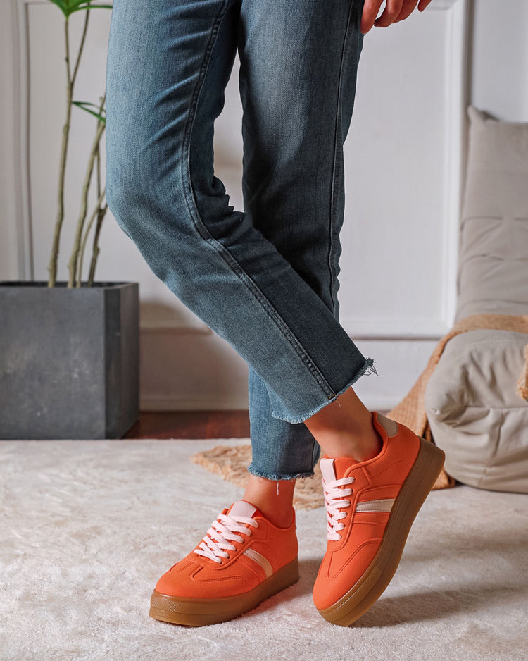 Laura Orange Sneaker