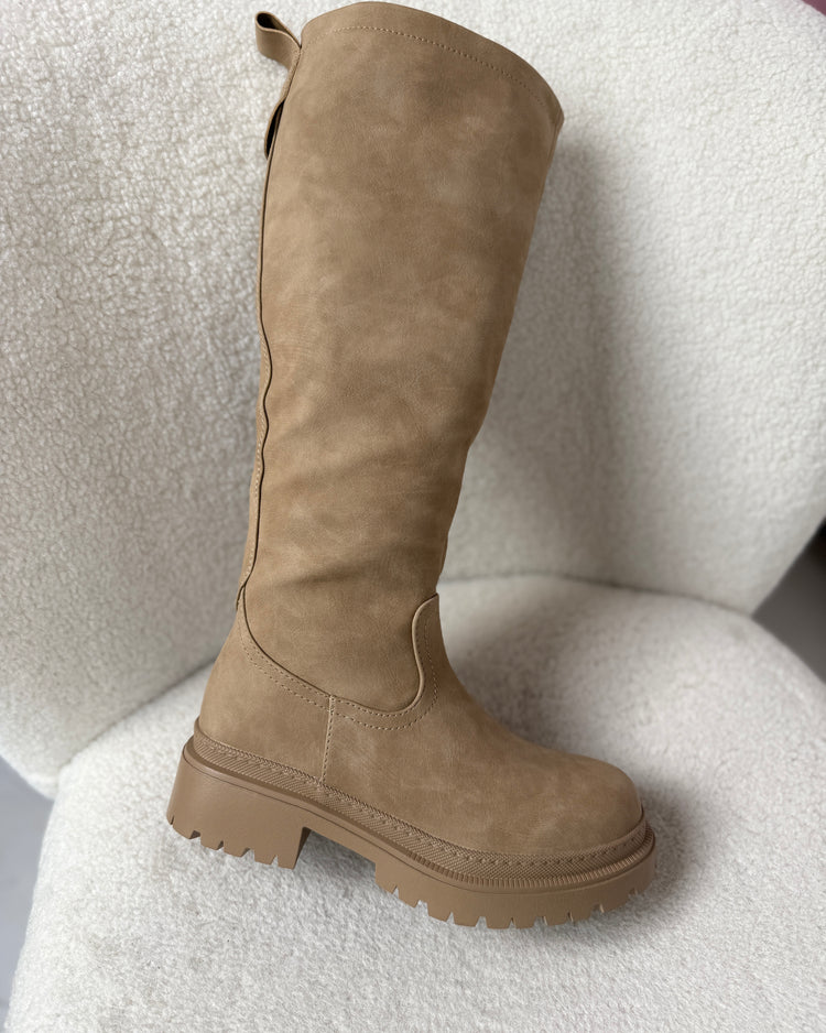 Anetta Khaki High Boots