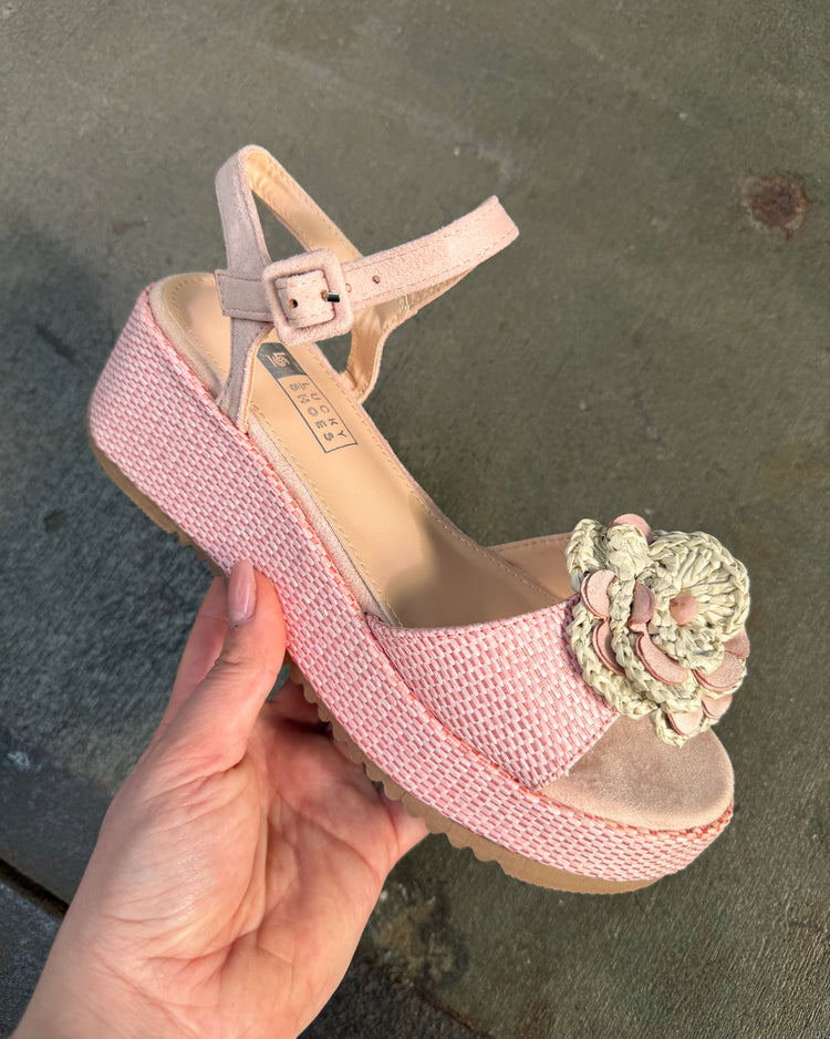 Flower Pink Wedge