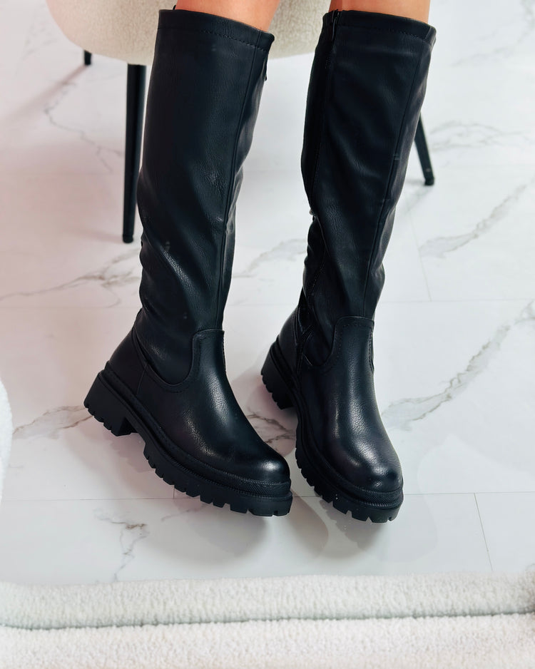 Anetta Black High Boots
