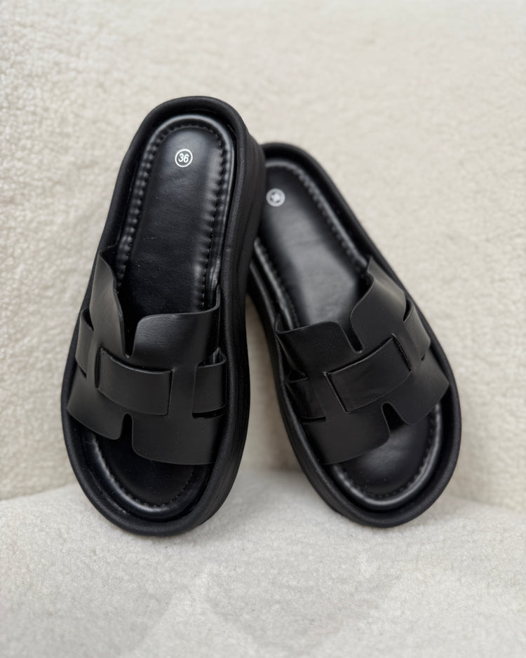 Ines Black Slipper