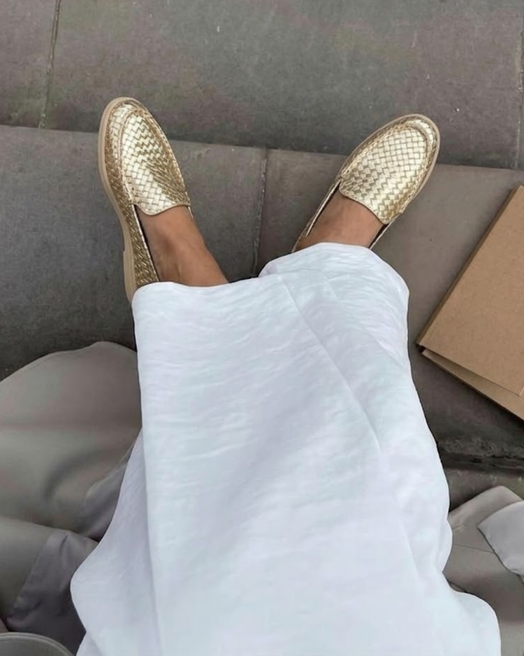 Kiana Gold Loafer