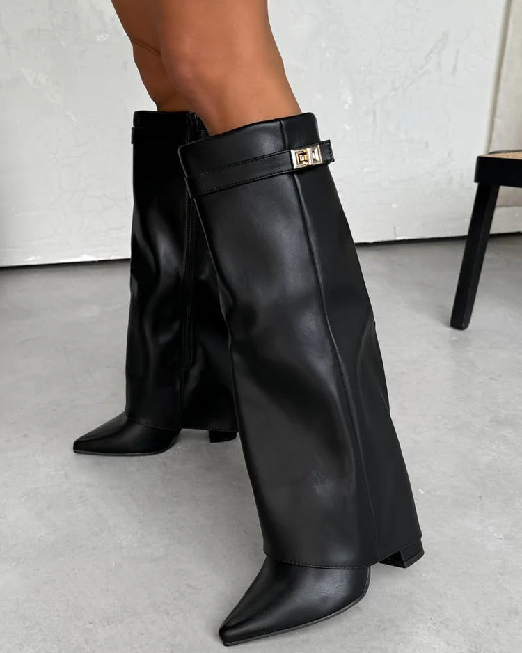 Lock Black Boots