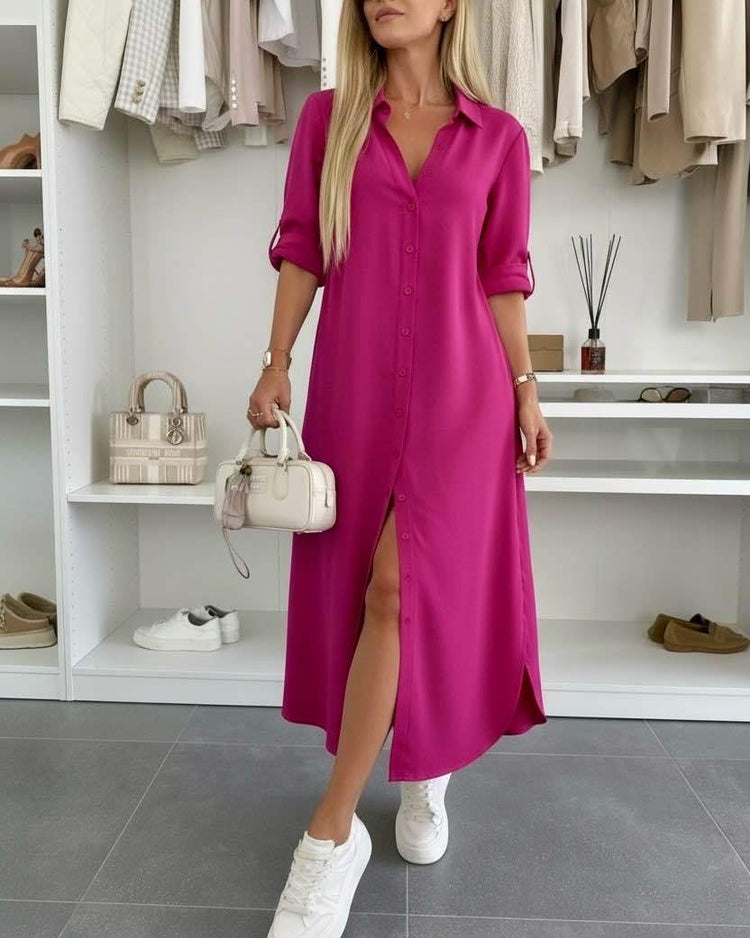 Oversized Shirt Dress