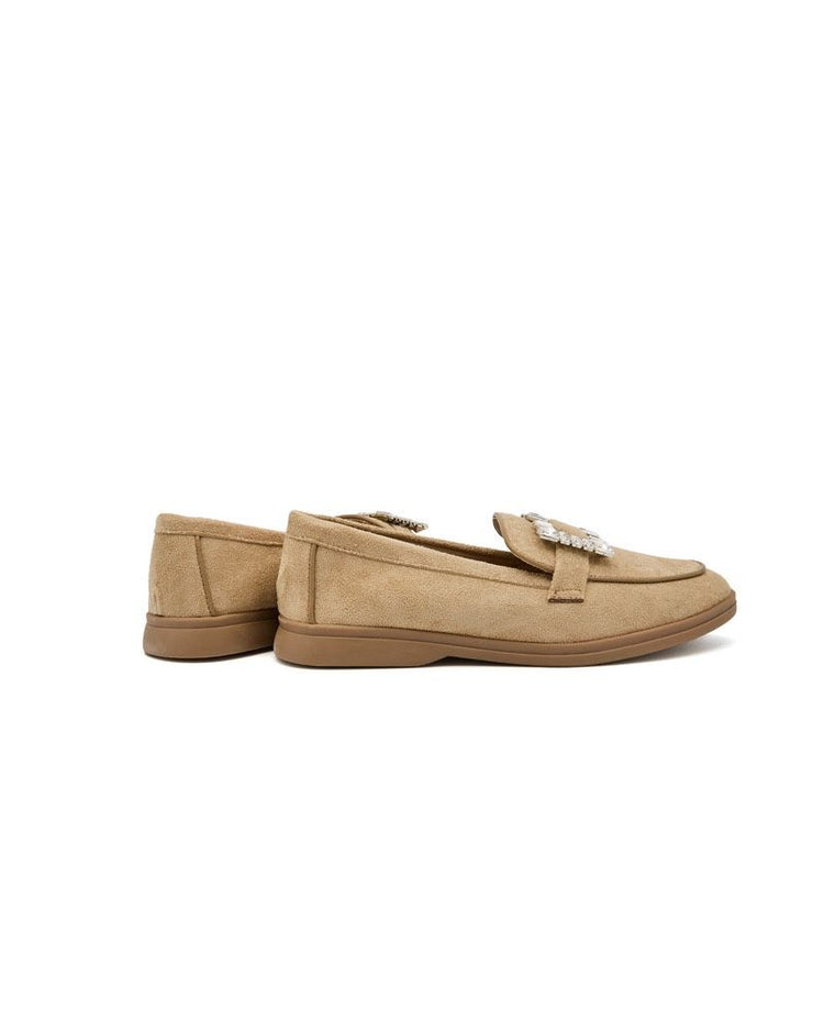 Square Khaki Loafer