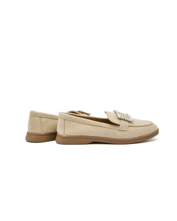 Square Beige Loafer