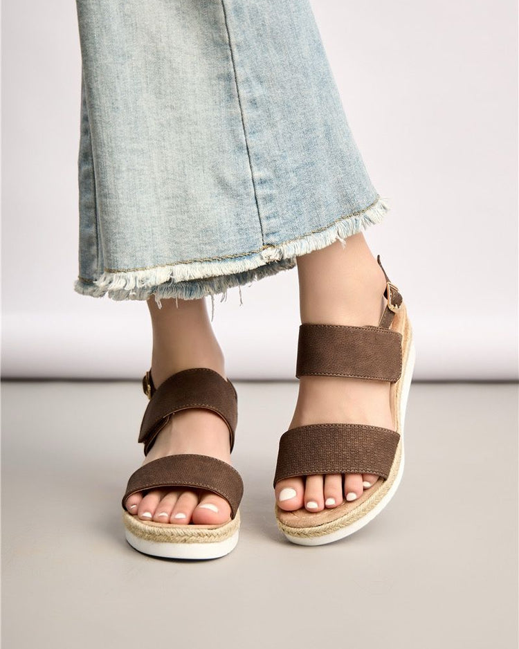 Valencia Brown Wedge
