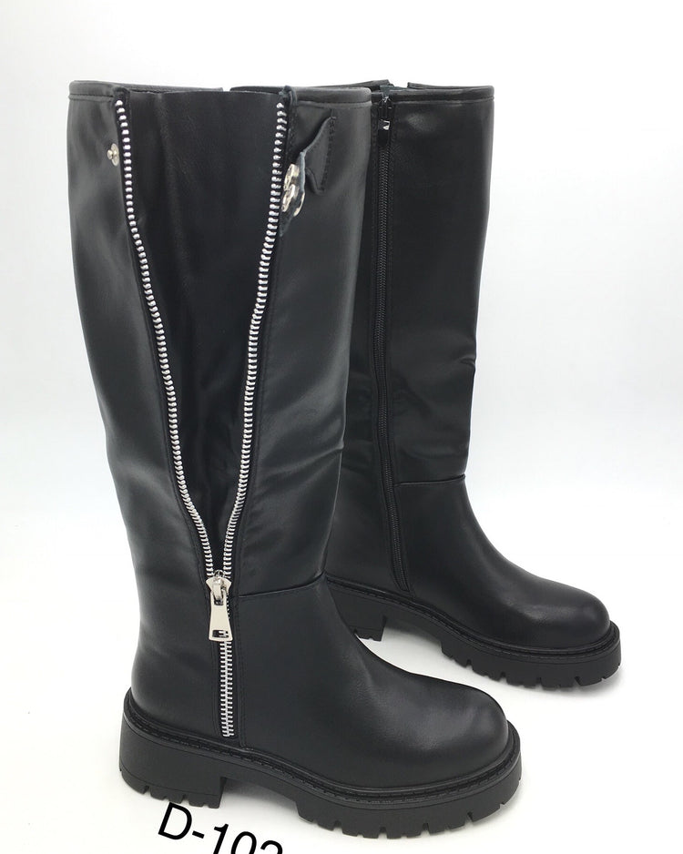 Els Black Boots (Adjustable Shaft)