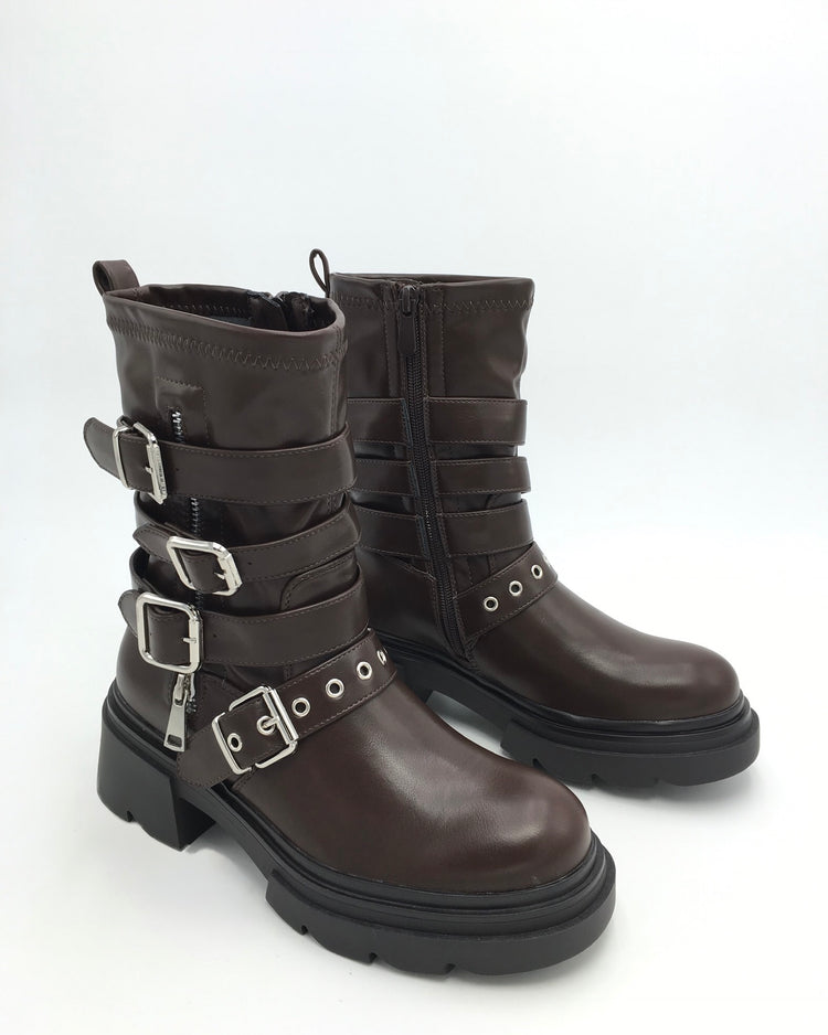 Buckle Biker Boots
