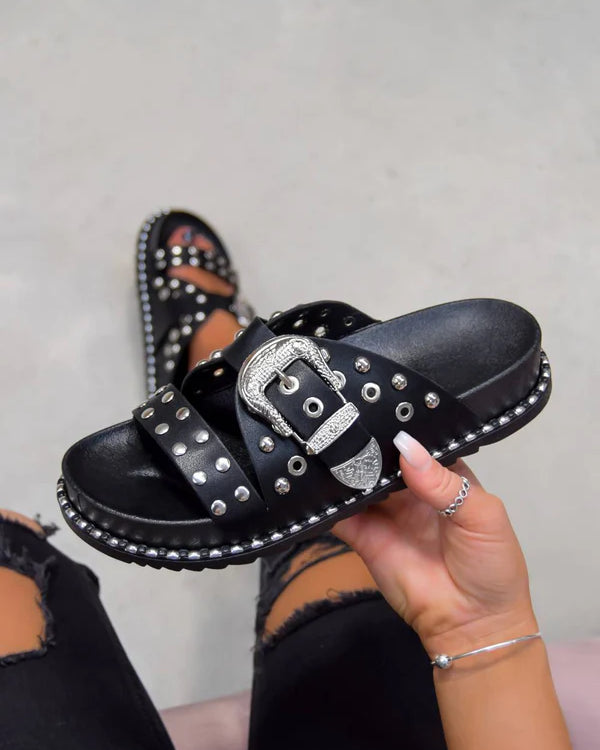 Marleen Black slipper