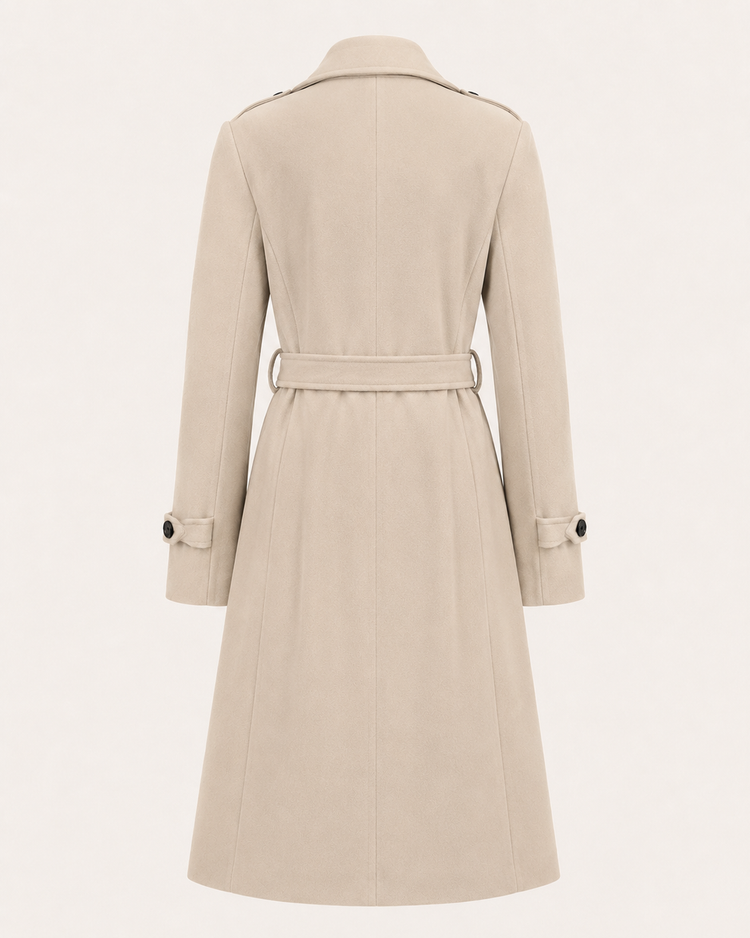 Noa Long Jacket with Belt
