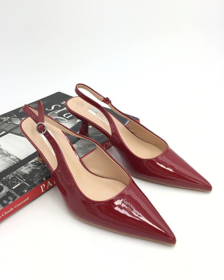 Date-Night Bordeaux Heels