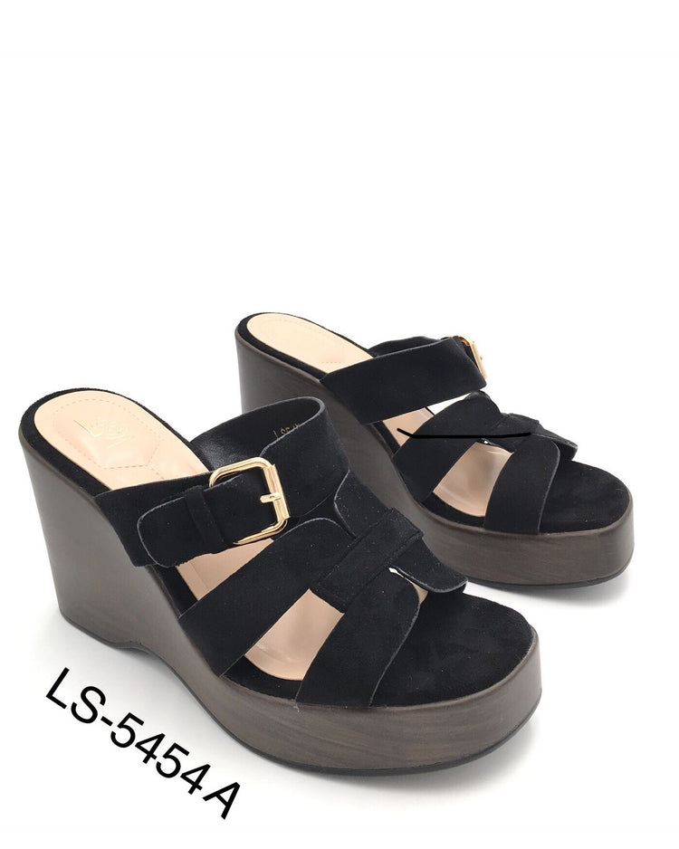 Sonja Black Wedge