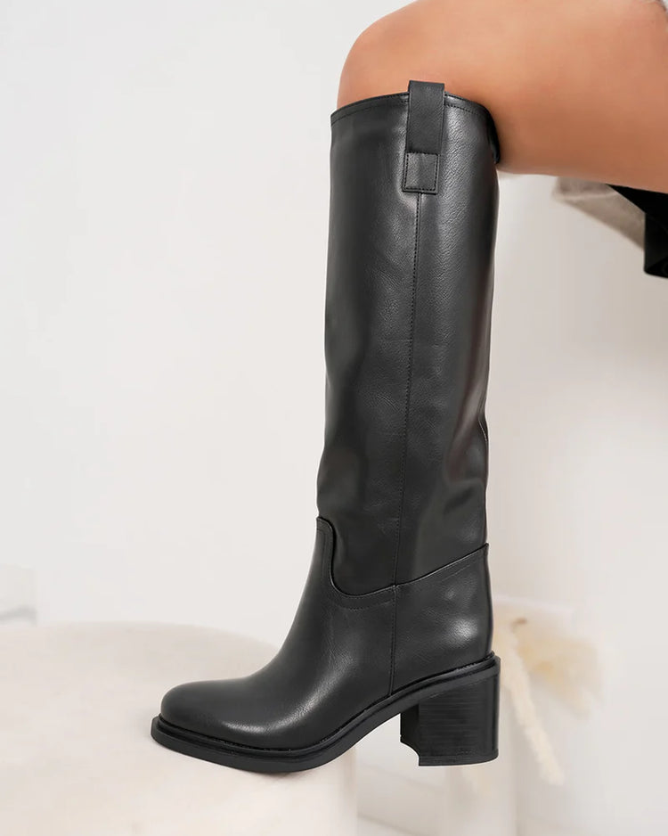 Samira High Black Boots