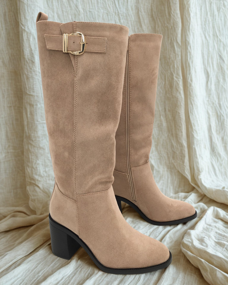Sandy Khaki High Boots