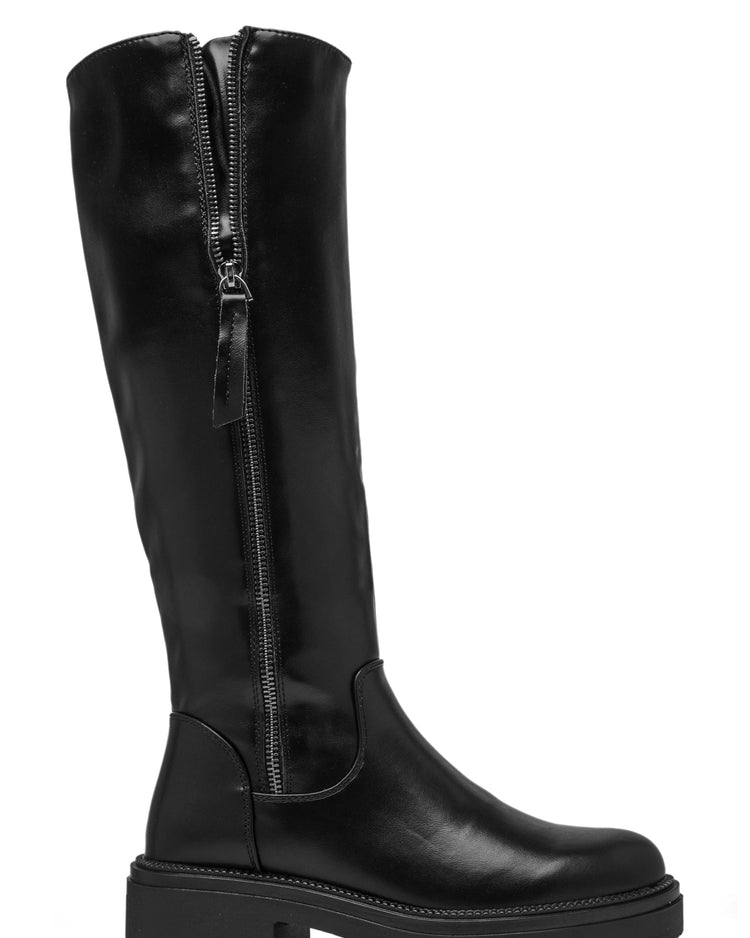 Wysokie buty Karo - Czarne – zdjęcie 2
