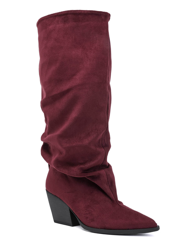 Drop-off High Boots - Burgundy – image 2