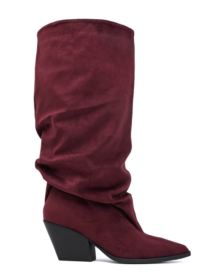 Drop-off High Boots - Burgundy – image 3