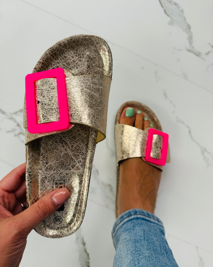 Clasp Gold Slides