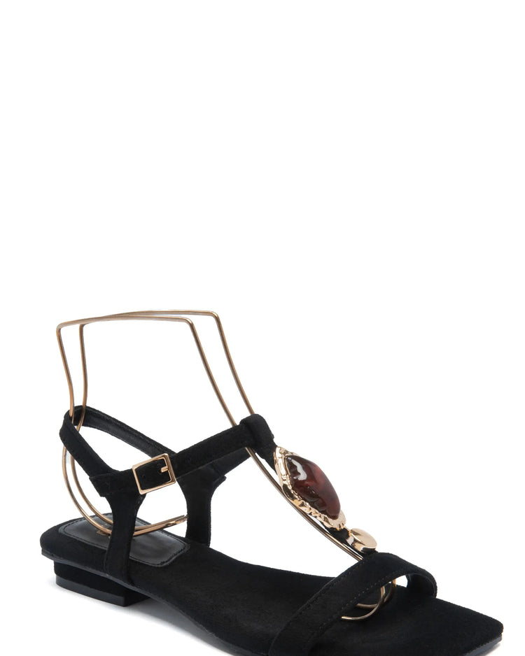 Nowie Black Sandal