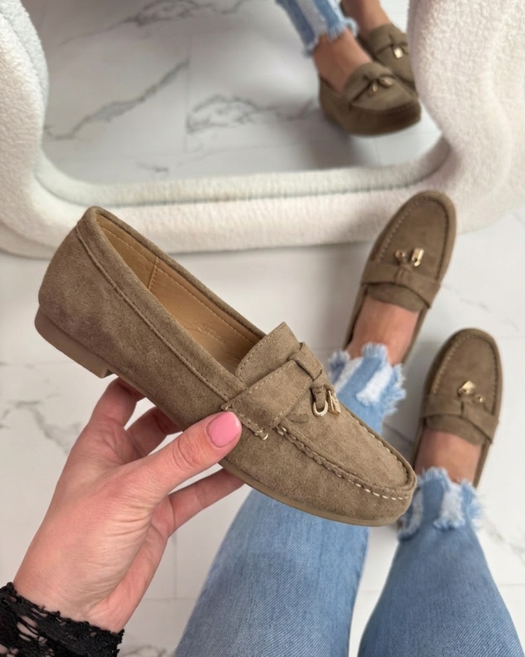 Gaby Khaki Loafer